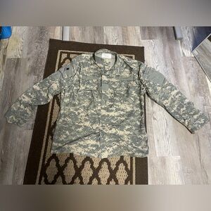 US Army Combat Uniform Coat Large Long Camo NATO Size: 8090/0414